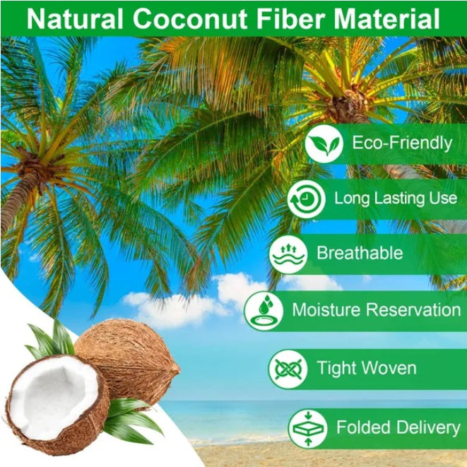 3Pcs Trough Coco Liners For Planters Coconut Coir Planter