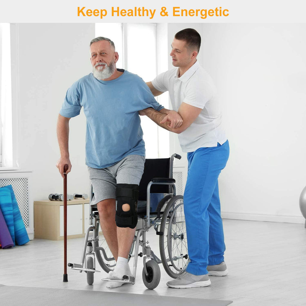 Sport Knee Brace Adjustable Open Patella Knee Support Compression Knee Wrap For Running Climbing Pain Relief Recovery Of Injured Knee