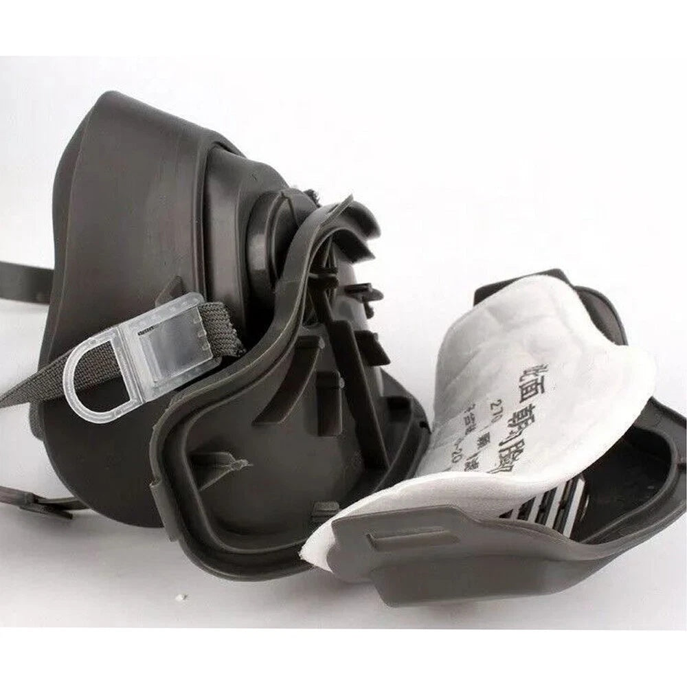 Half Face Gas Mask Cover PRO Respirator 3200 Dust Mask Safety 10 Filters For Sanding Woodworking