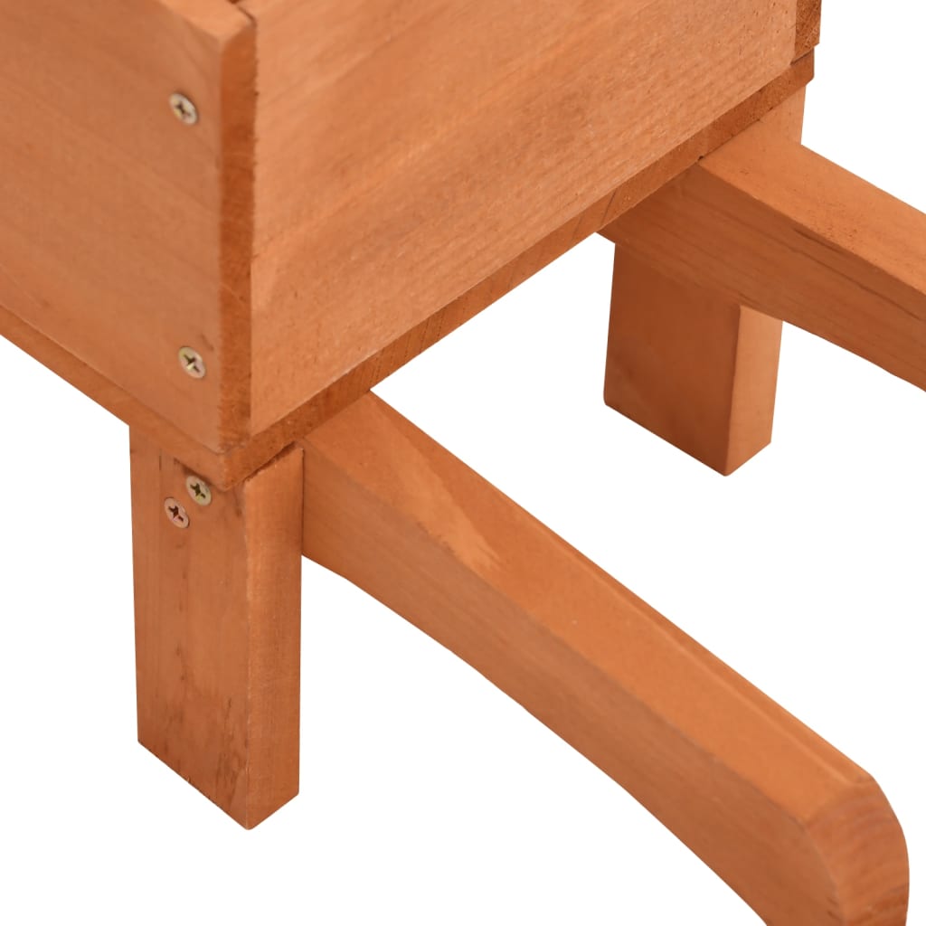 Planters Wheelbarrow Design 2 pcs. 47x15x19 cm Solid Wood
