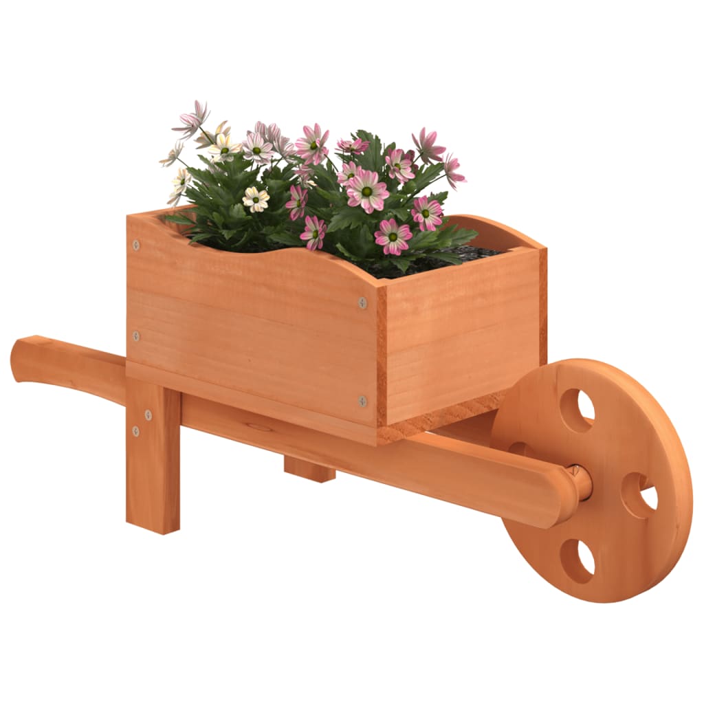 Planters Wheelbarrow Design 2 pcs. 47x15x19 cm Solid Wood