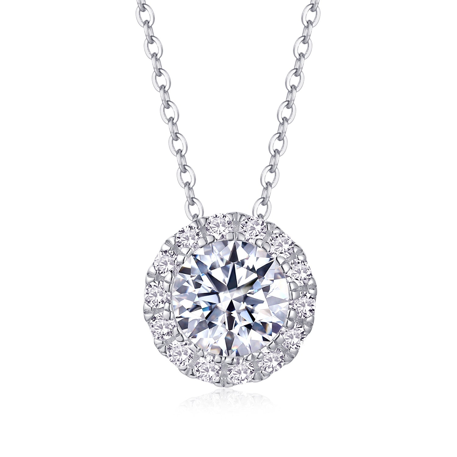 Legend Of The Starry Night - A Fashionable And Luxurious Diamond Jewelry Pendant Set With 2-carat Moissanite S925 Sterling Silver And Platinum Plating