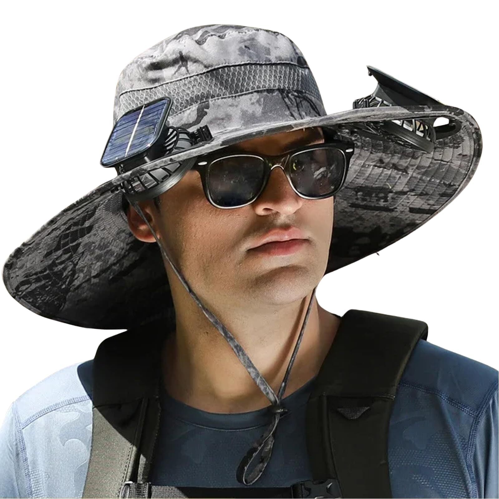 Widened Solar Fan Hat 4 Colors Summer Outdoor With Cooling Fan Fisherman Hat Suitable For Summer Outdoor Activities