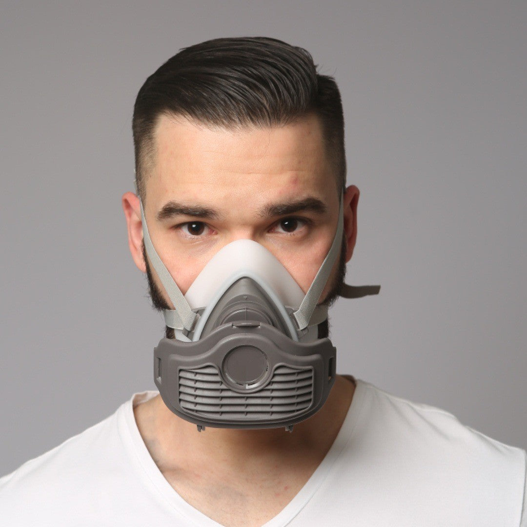 Half Face Gas Mask Cover PRO Respirator 3200 Dust Mask Safety 10 Filters For Sanding Woodworking