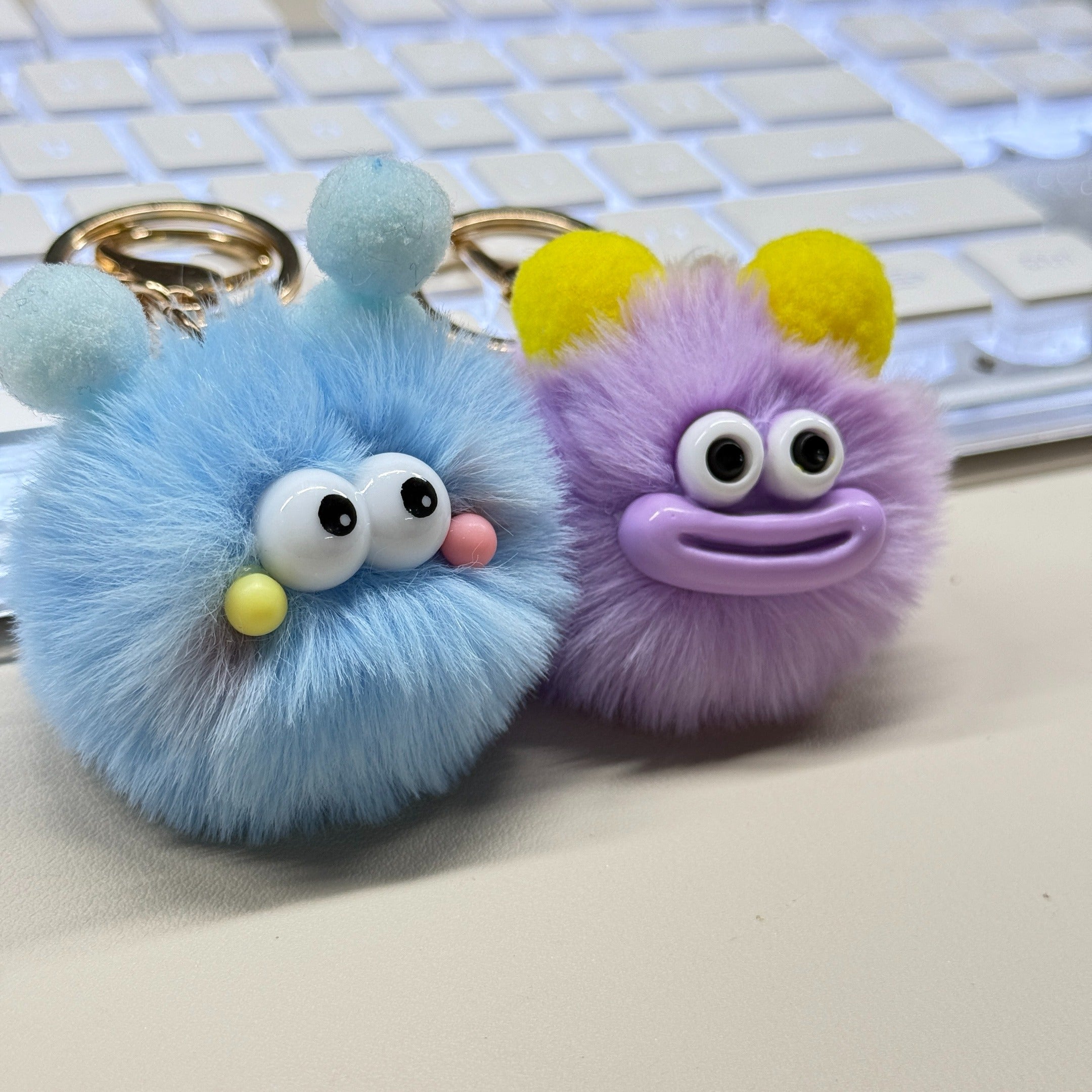 Cute Cartoon Plush Keychains, Made Of Soft And Fluffy Materials, Featuring Various Adorable Designs, Suitable For Home Decoration Or Everyday Use, Making For An Interesting Gift Choice.
