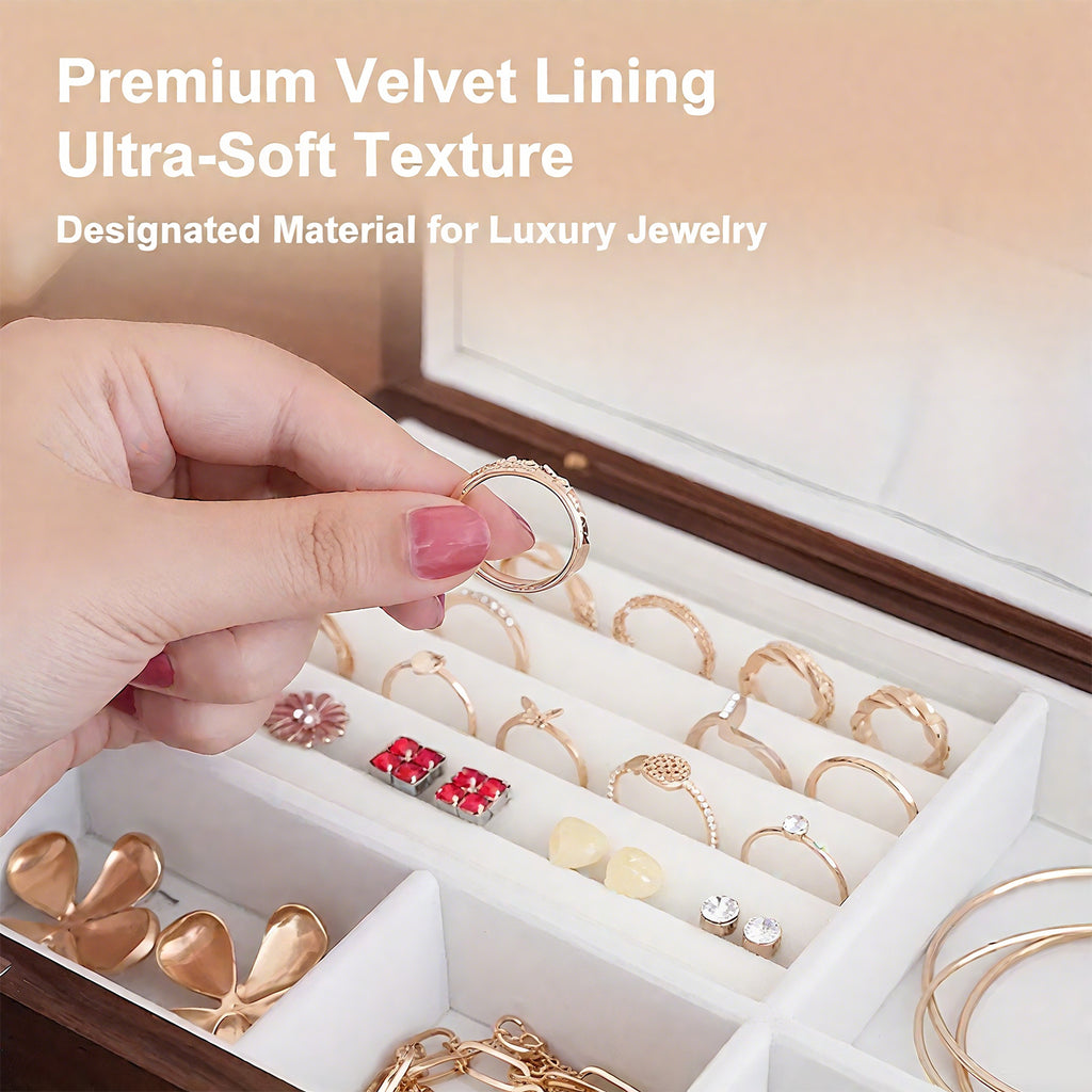 Solid Wood Jewelry Storage Box