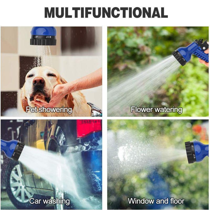 Telescopic Garden Hose With Spray Gun For Flexible Water Spraying