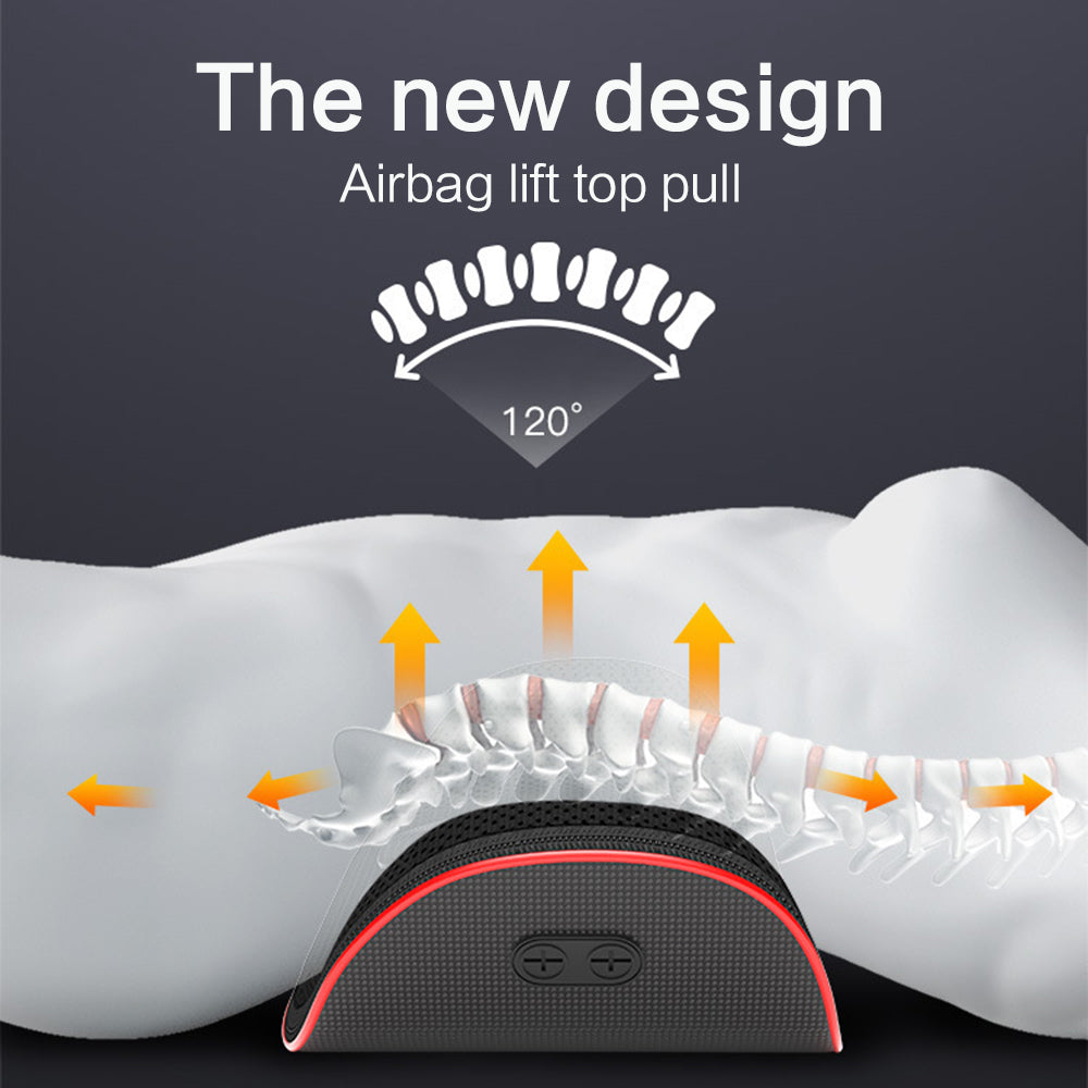 Relaxation Electric Lumbar Traction Device Waist Back Massager Vibration Massage Lumbar Spine Support Waist Relieve Fatigue