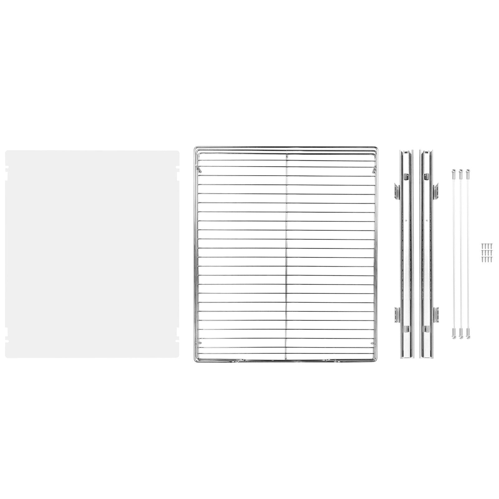 VEVOR Pull Out Cabinet Organizer, Heavy Duty Slide Out Pantry Shelves, Chrome-Plated Steel Roll Out Drawers, Sliding Drawer Storage For Home, Inside Kitchen Cabinet, Bathroom, Under Sink