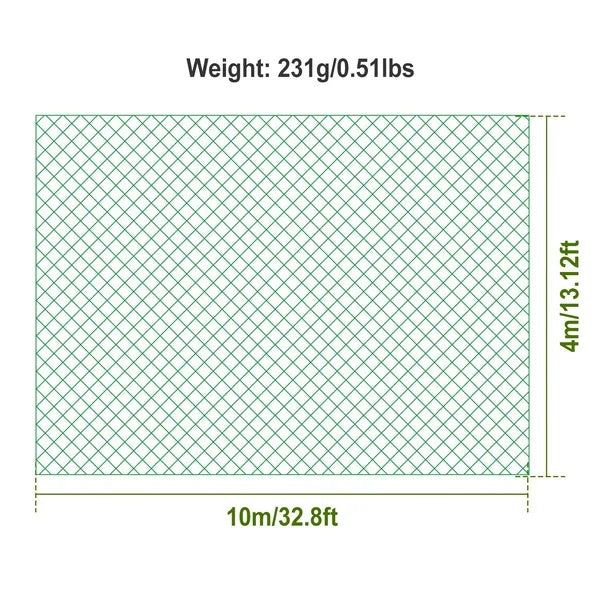 13 X 33ft Garden Netting Heavy Duty PE Anti Bird Netting Plants Fruits