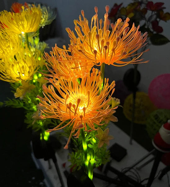 4 Pack Solar Garden Lights Outdoor, Solar Flower Lights For Yard With Lighting Modes, Glowing Flowers & Stems, Auto ON/Off Outdoor Light For Garden Decoration,Yard Decor And Gift For Mother