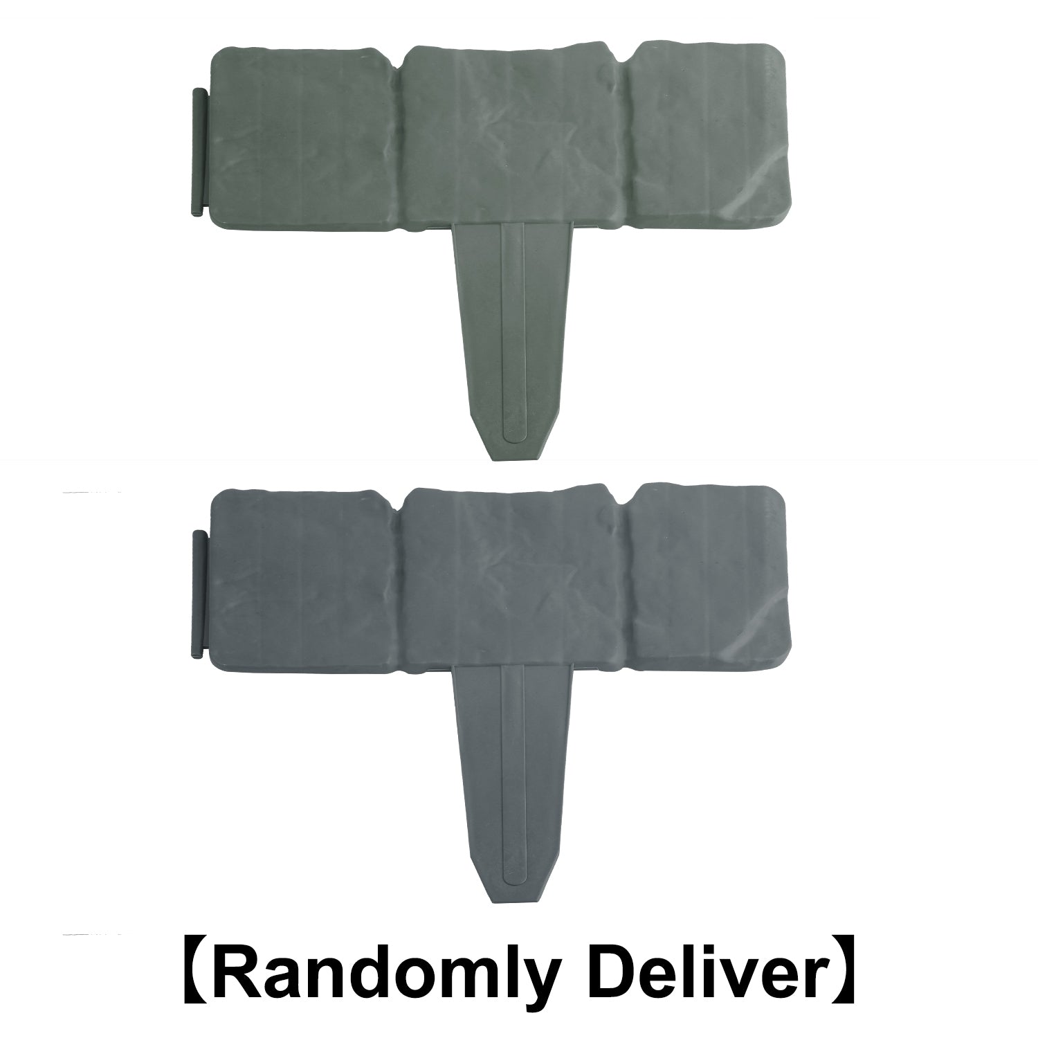 20 PCS Cobbled Stone Effect Plastic Garden Lawn Border Edging