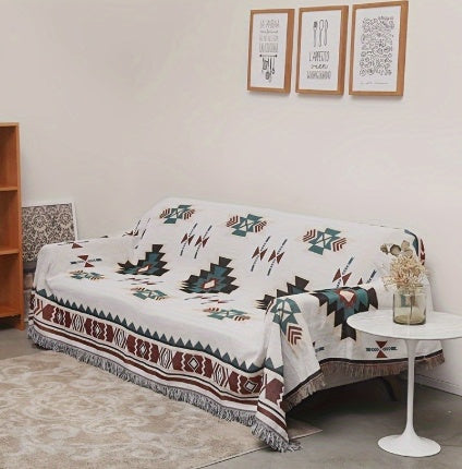 Portable Ramadan Vintage Picnic Mat, Bohemian Style Blanket, For Outdoor Picnic Camping