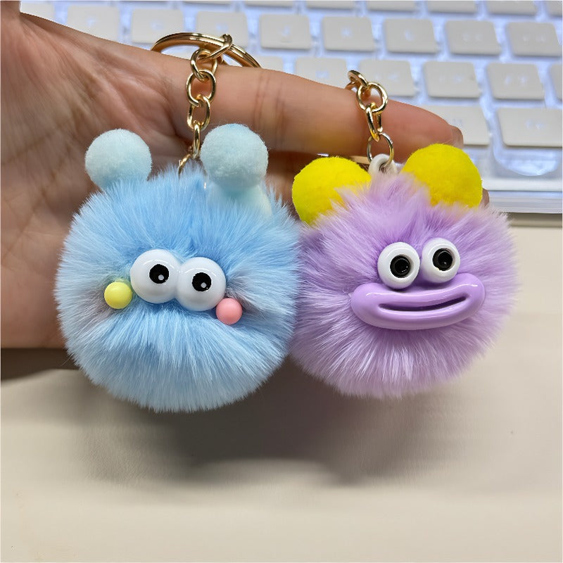 Cute Cartoon Plush Keychains, Made Of Soft And Fluffy Materials, Featuring Various Adorable Designs, Suitable For Home Decoration Or Everyday Use, Making For An Interesting Gift Choice.