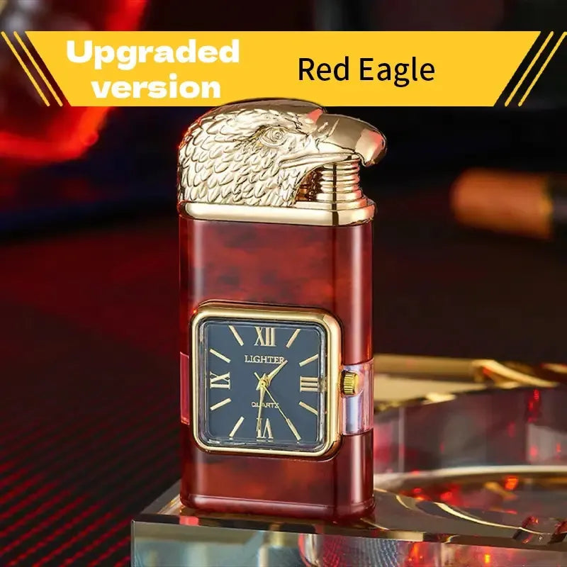 1pc Butane Lighter, Magic Dual Flame Lighter, Windproof Jet & Soft Flame Switchable Lighter, Quartz Dial Lighter, Invertible Flame, Perfect Gift For Father,