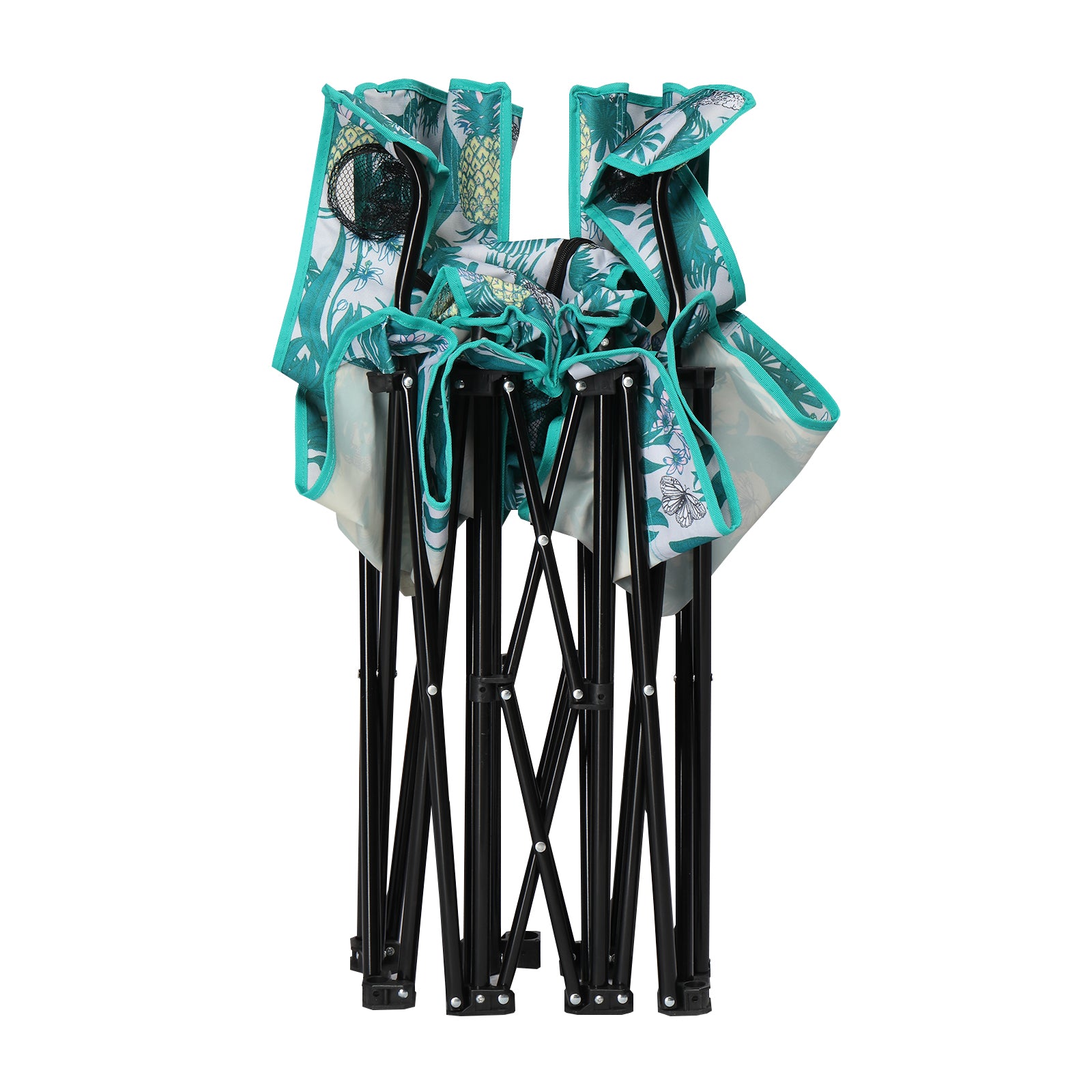 Camping Chairs, Folding Double Chair With Removable Umbrella, Cup Holders, Cooler Bag, Side Pocket & Carry Bag, For Beach, Outdoor, Sports, Concerts, Travel, Picnic