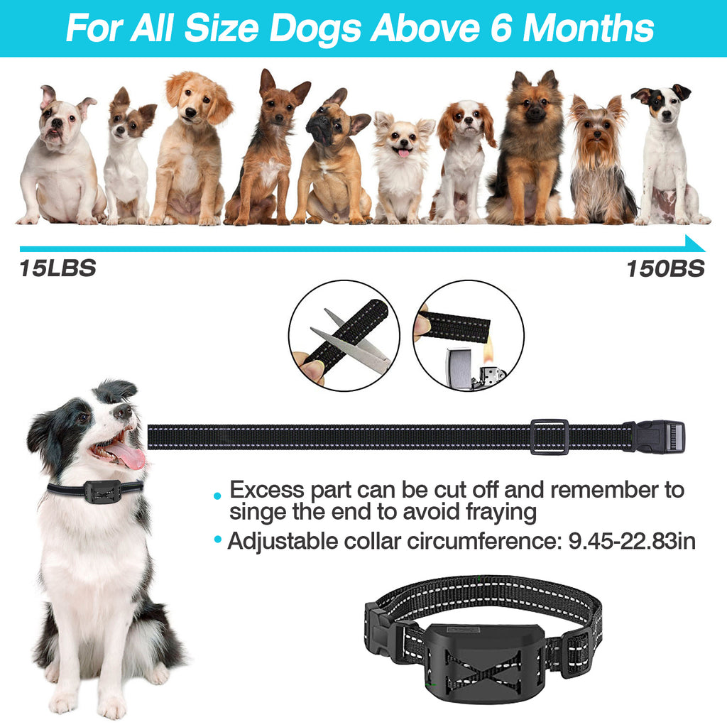 2 In 1 Wireless Electric Dog Fence Waterproof Pet Shock Boundary Containment System Electric Training Collar With 2 Receiver Collars For Small Medium Large Dogs