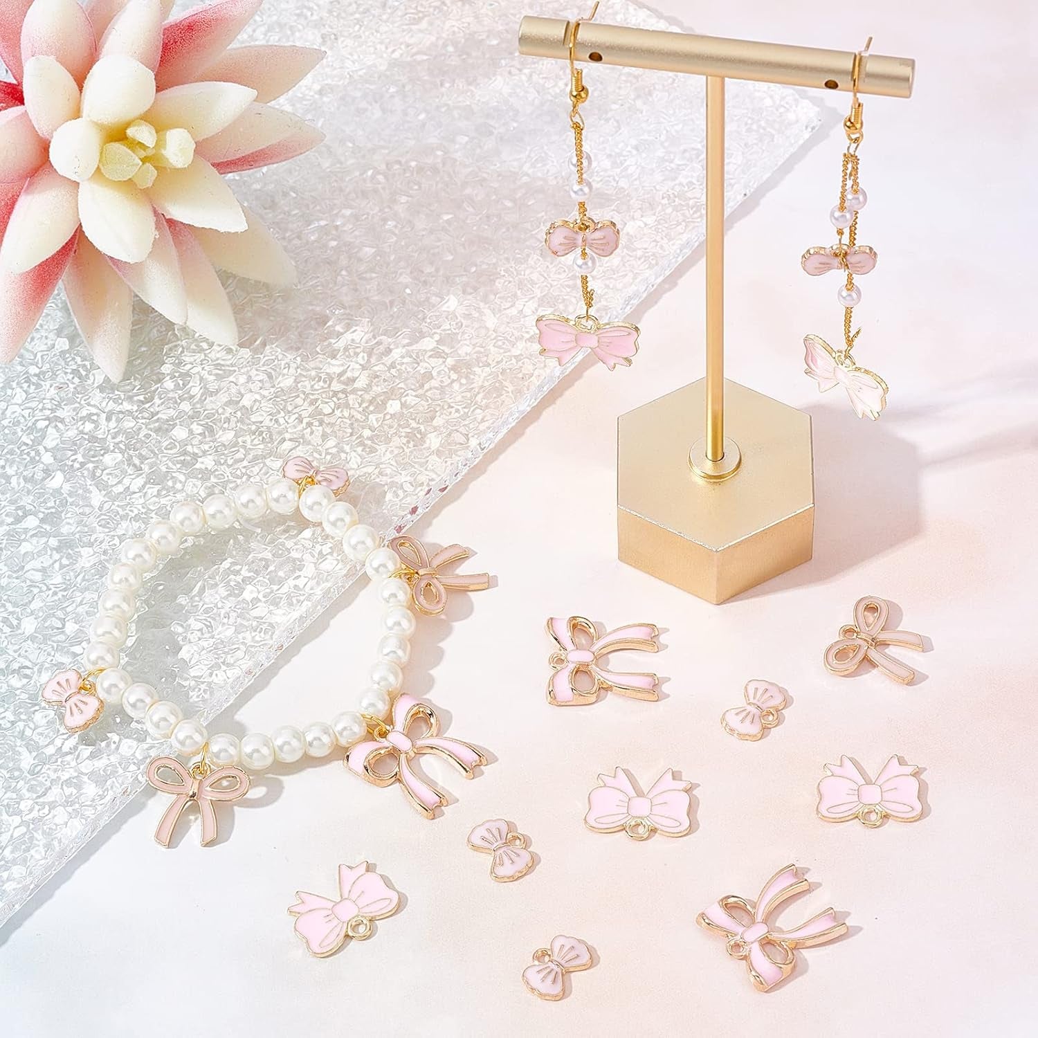 51 Pcs Bowknot Charms