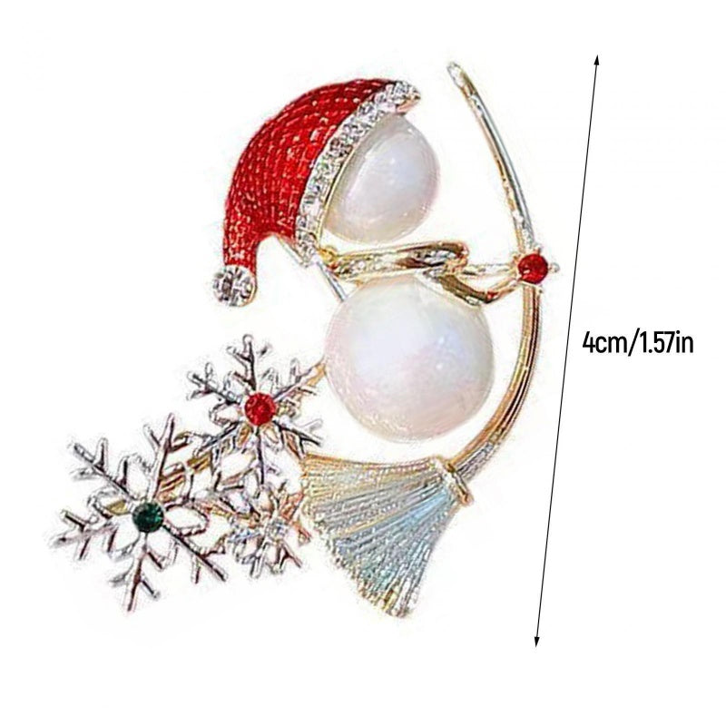 Women's Christmas Brooch Pin Birthday Gift Daily Decoration Holiday Use