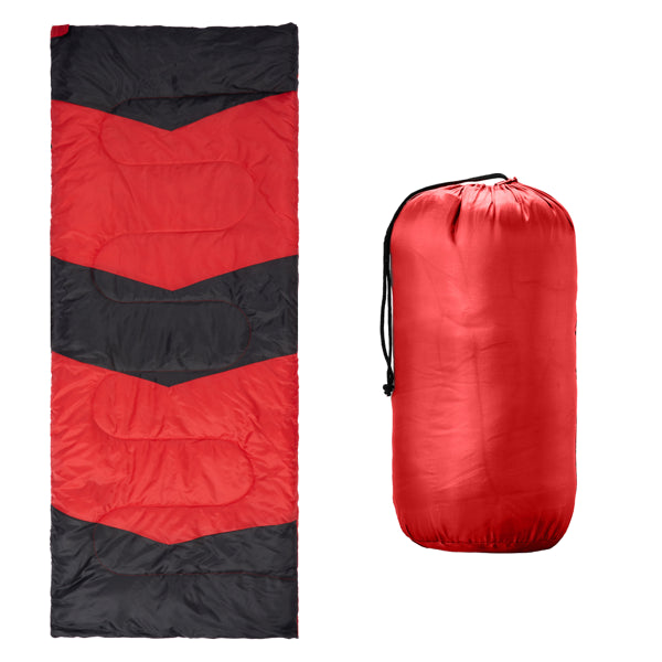 Lightweight Sleeping Bag For Backpacking, Hiking, Waterproof Compact Envelope Sleeping Bag For Cold & Warm Weather, Red